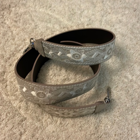 Rebecca Minkoff Embroidered Vegan Leather Strap - Picture 1 of 4